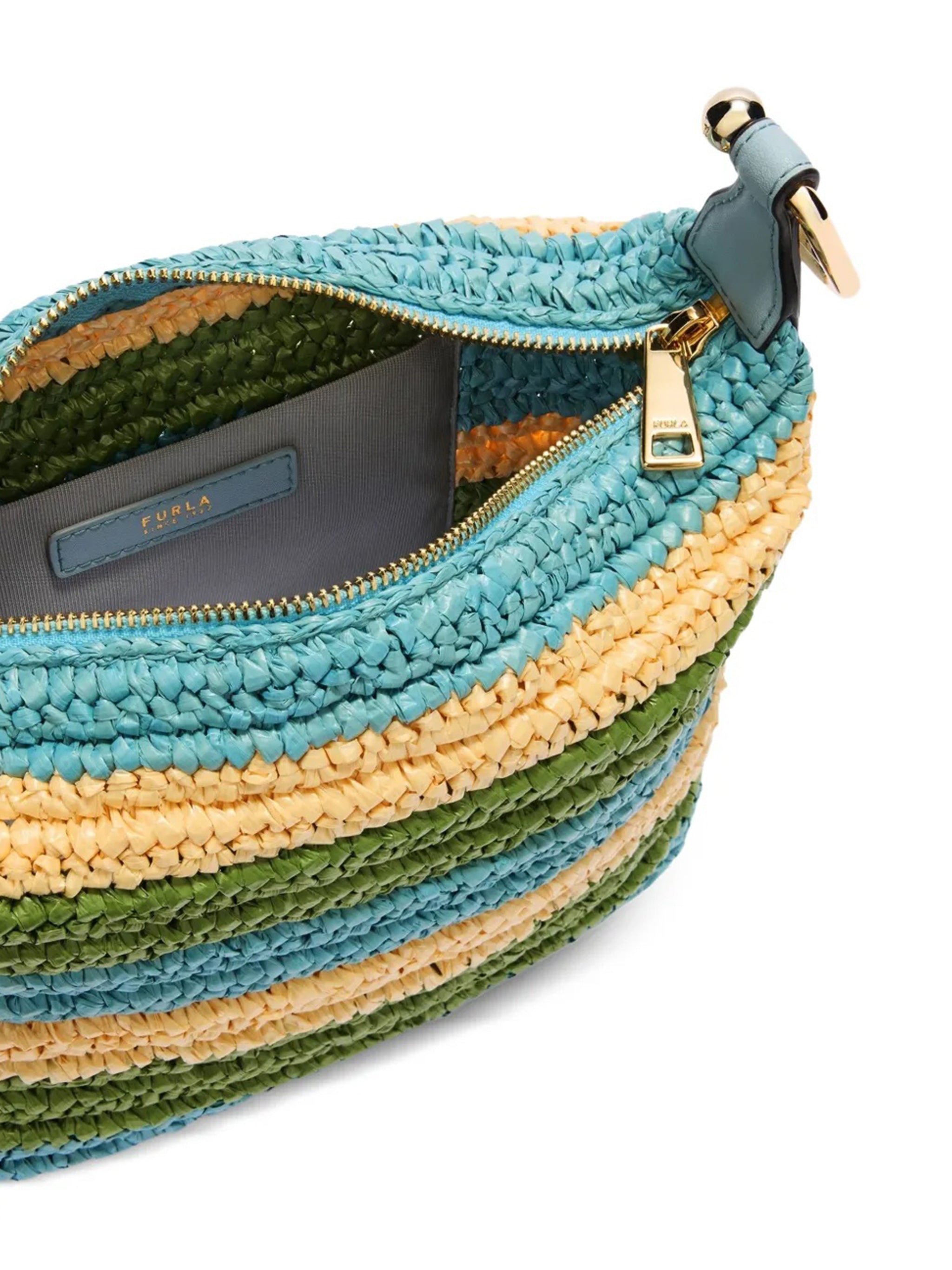 Tonie Mini Hobo Woven Striped Mini Bag