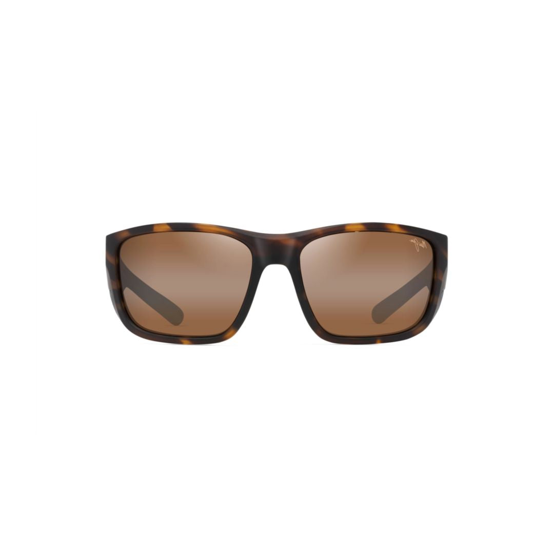 Amberjack Tortoiseshell Rectangular Sunglasses with Brown-Tinted Lenses