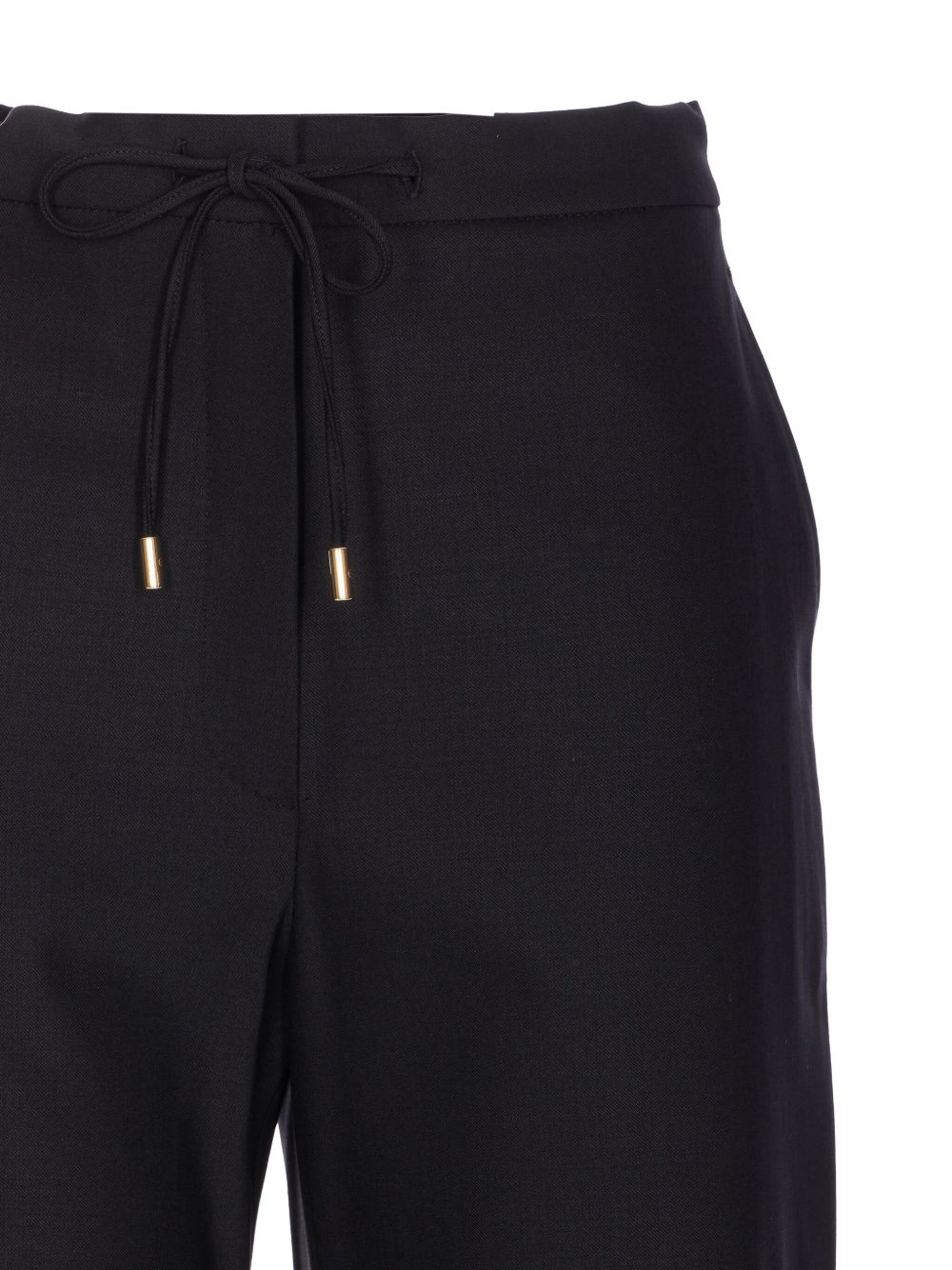 Straight-Leg Trousers With Adjustable Drawstring