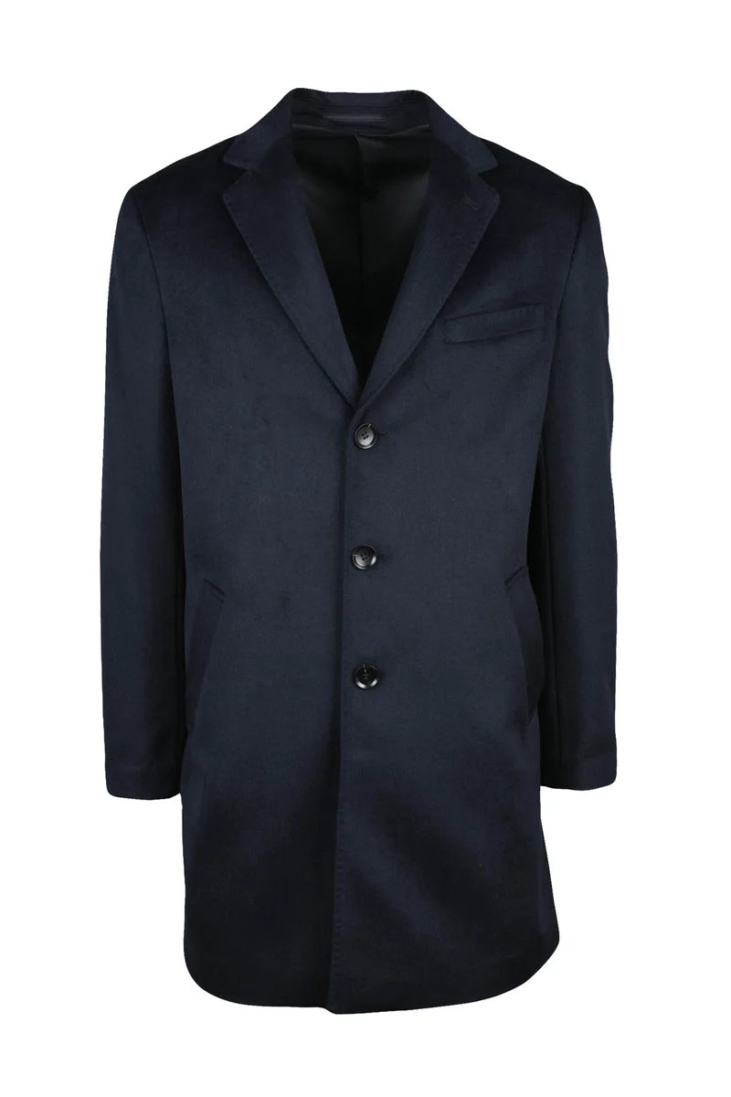 Tailored Grey Coat with Notched Lapel