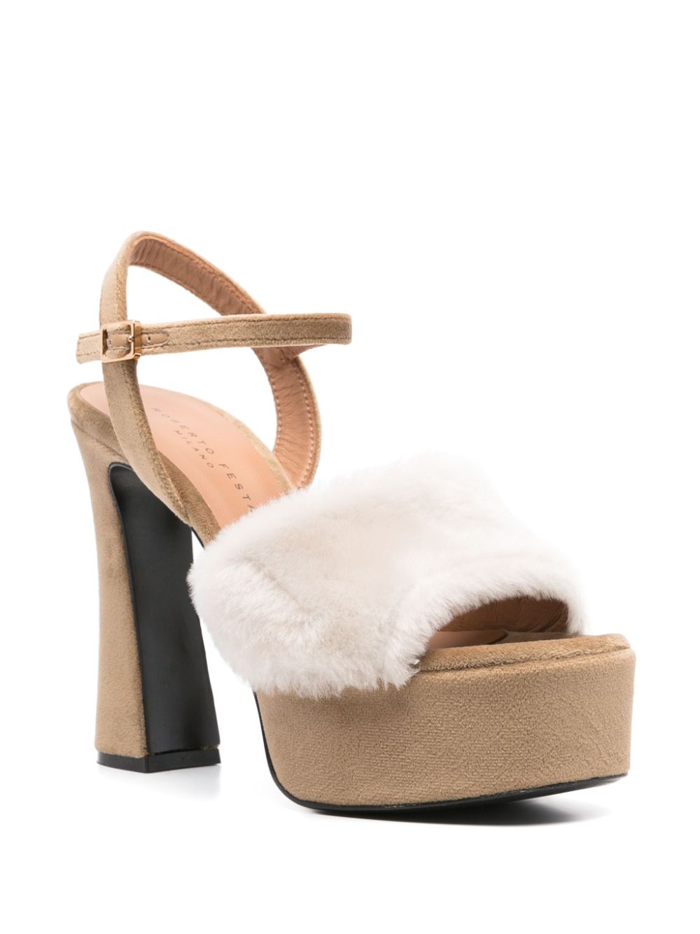 Platform Sandals with Block Heel