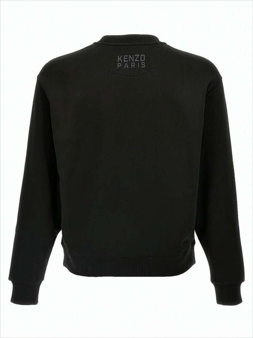 Long-Sleeve Sweatshirt With Embroidered Tiger Emblem