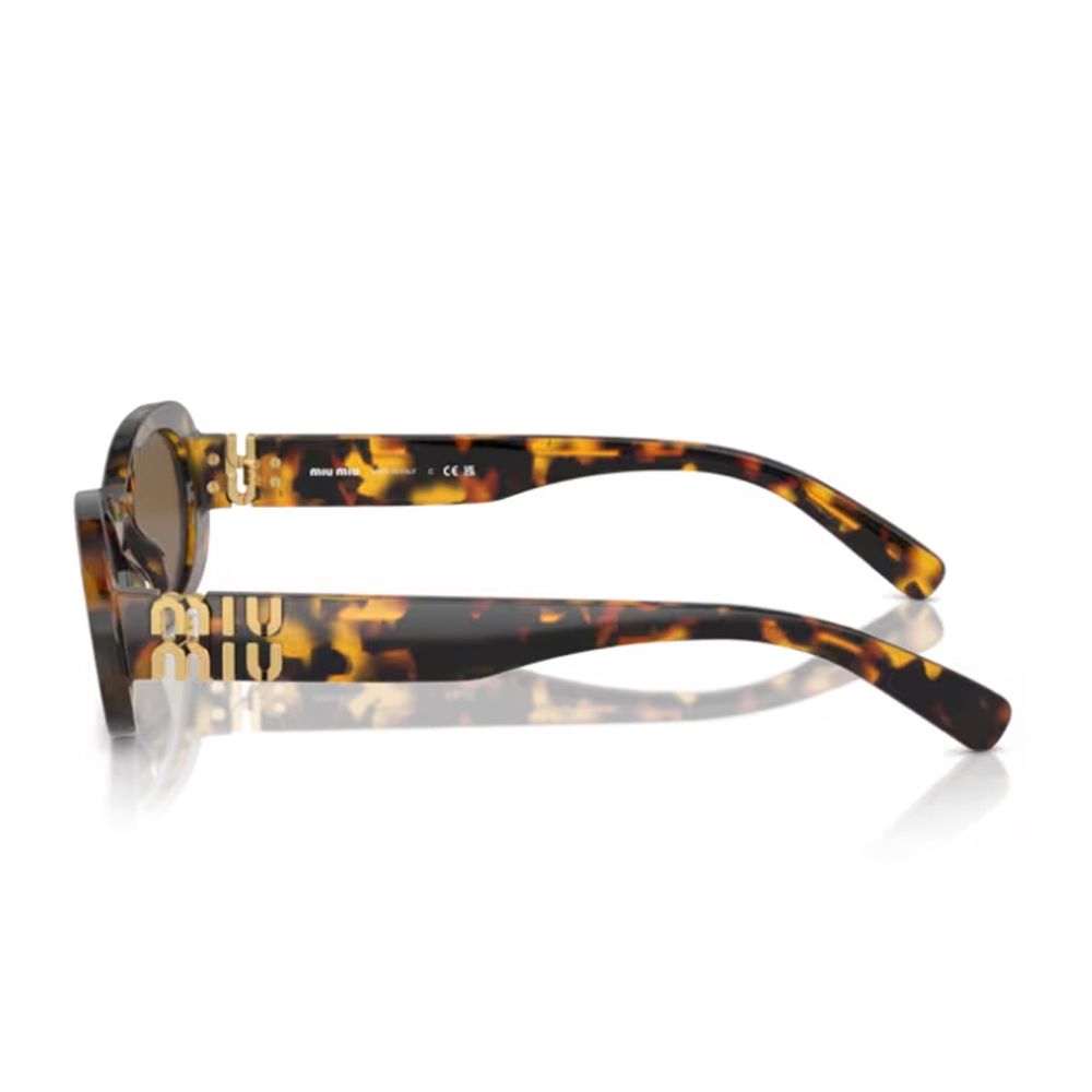 Oversized Oval Sunglasses in Dark Havana Acetate