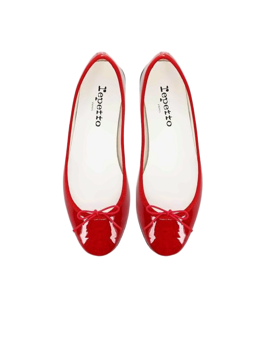 Glossy Red Leather Ballet Flats