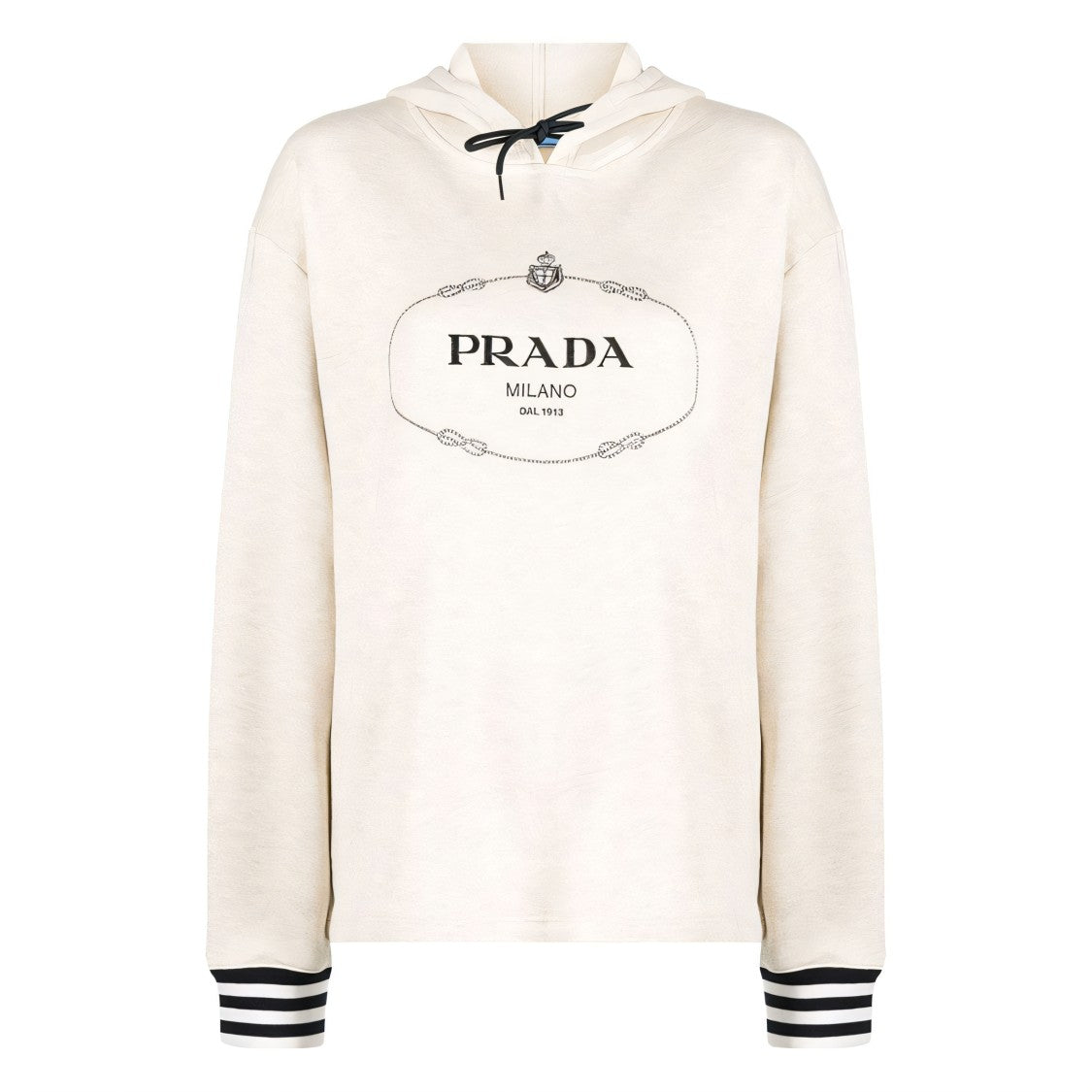 Relaxed Fit Hoodie With Signature Logo Print