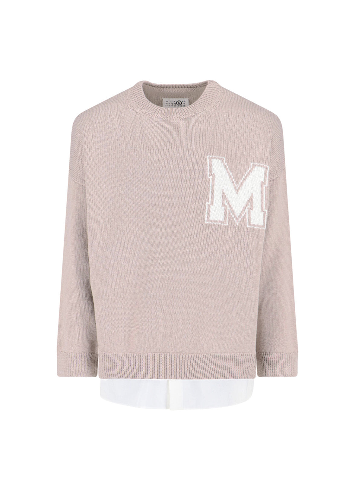 Textured Knit Sweater with Ribbed Trim – Neutral