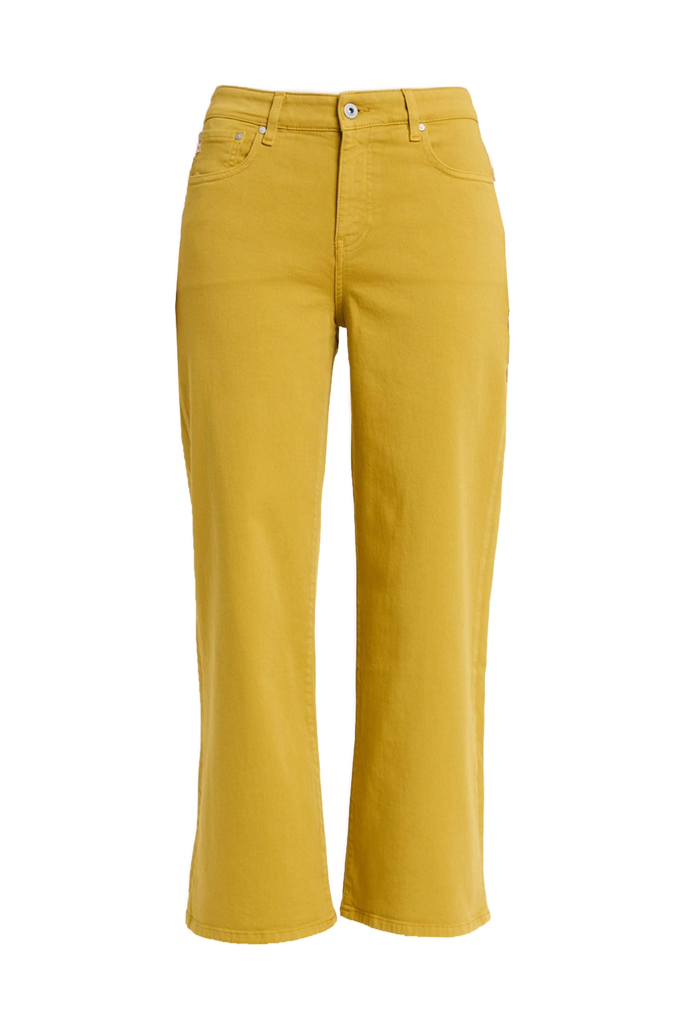 Mustard Saige Wide Leg Crop Jeans