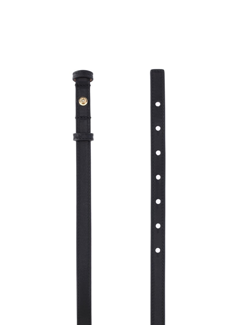 "Iconic" Thin Belt Black