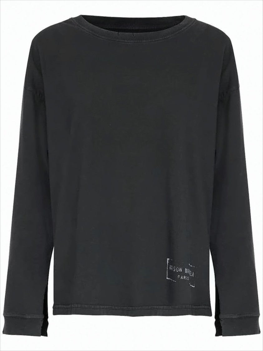 Relaxed-Fit Long Sleeve Shirt with Logo Detail