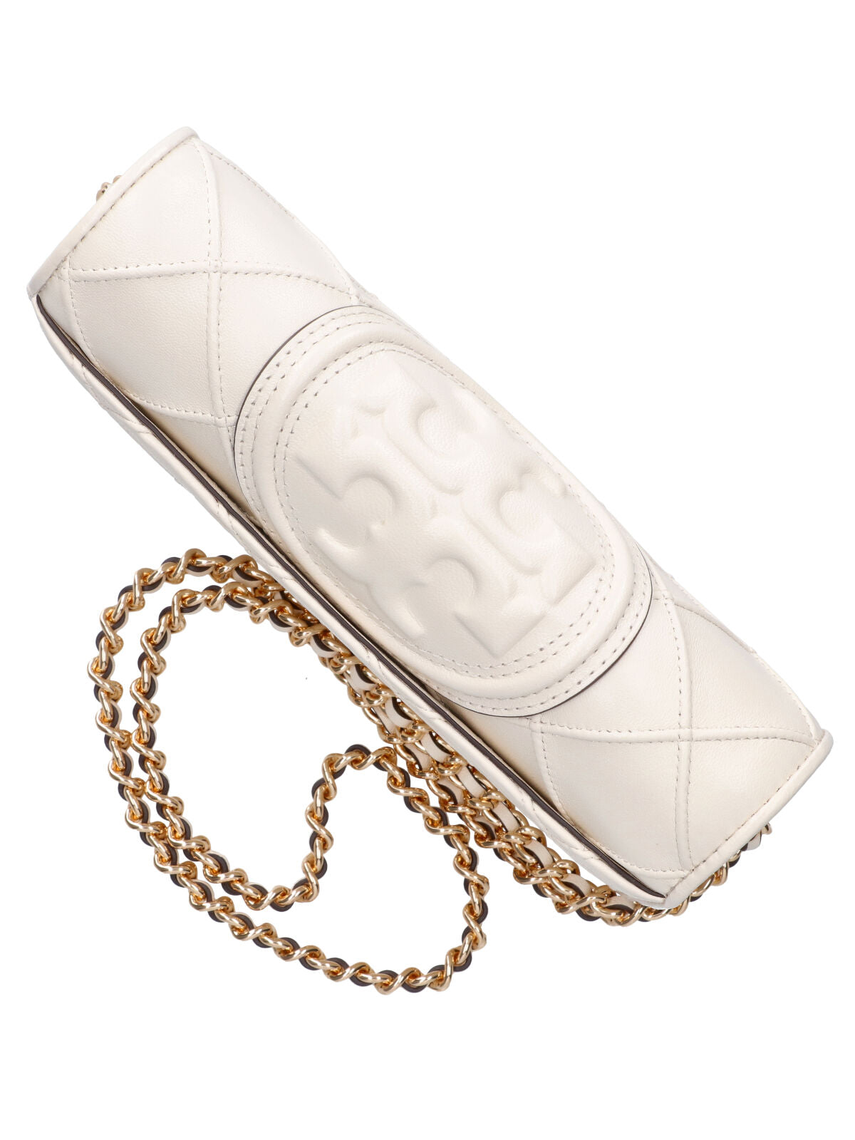 Cream Fleming Quilted Leather Wallet
