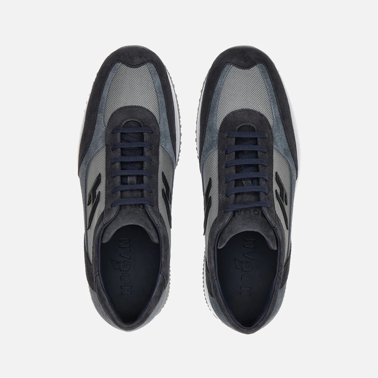 Interactive Allacciato H3D Sneakers in Blue