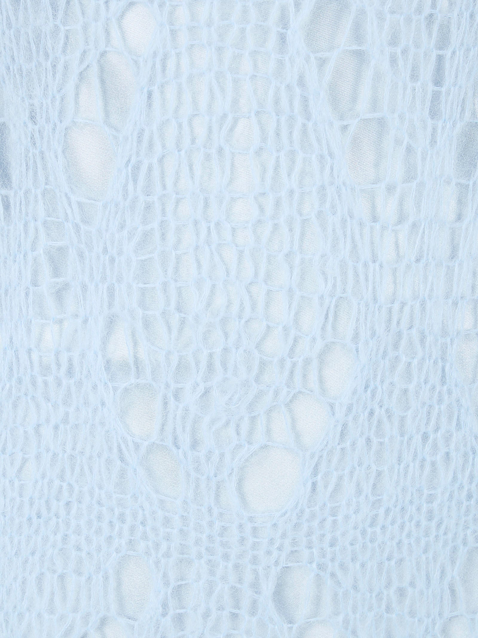 Fitted Spiderweb Knit Dress