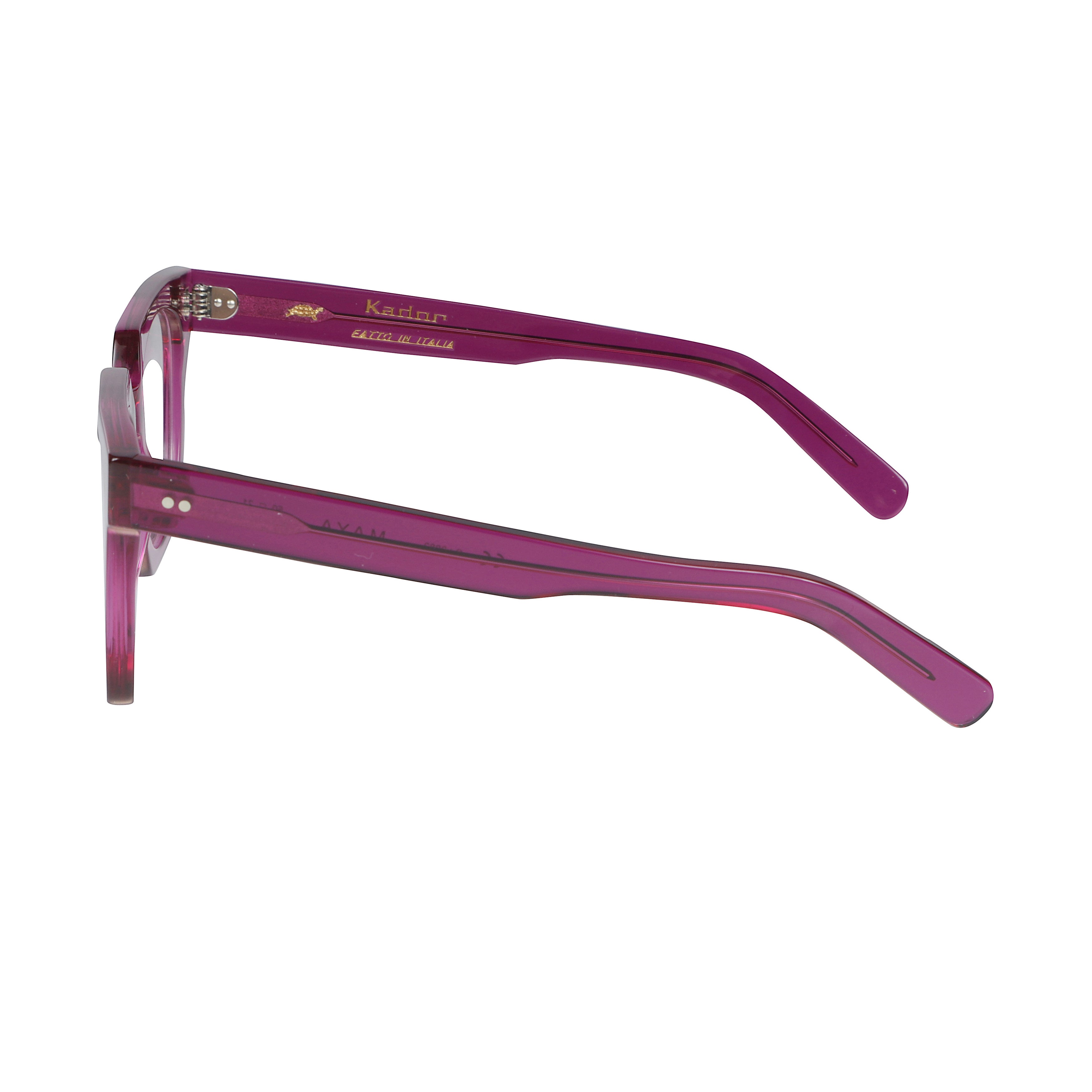 Maya Oversized Square Frame Sunglasses with Translucent Purple Finish