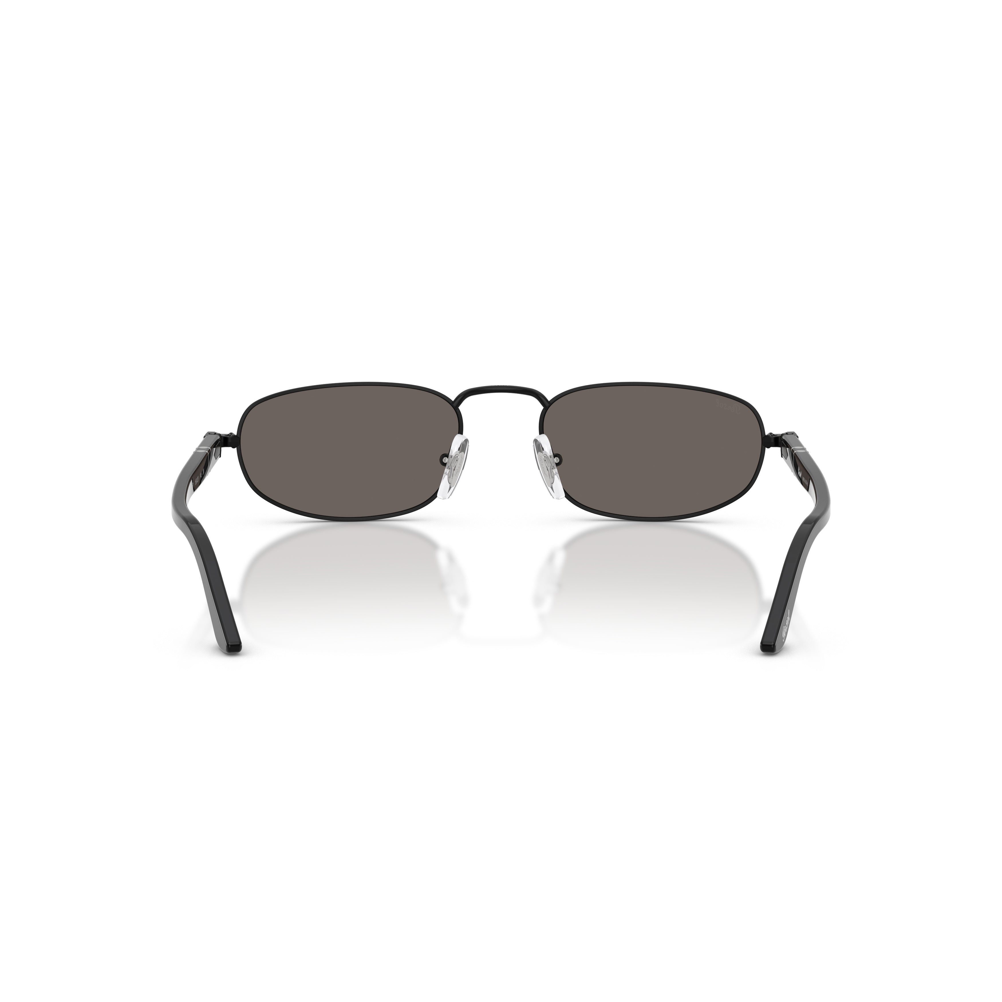 0po1028s Oval Metal Frame Sunglasses with Dark Lenses