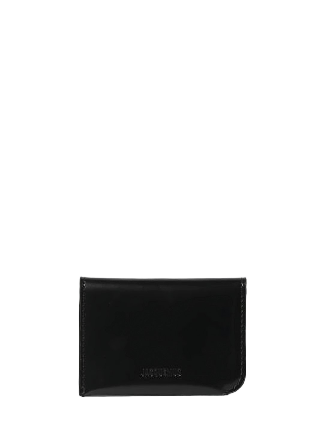 Compact Calf Leather Cardholder with Embossed Logo