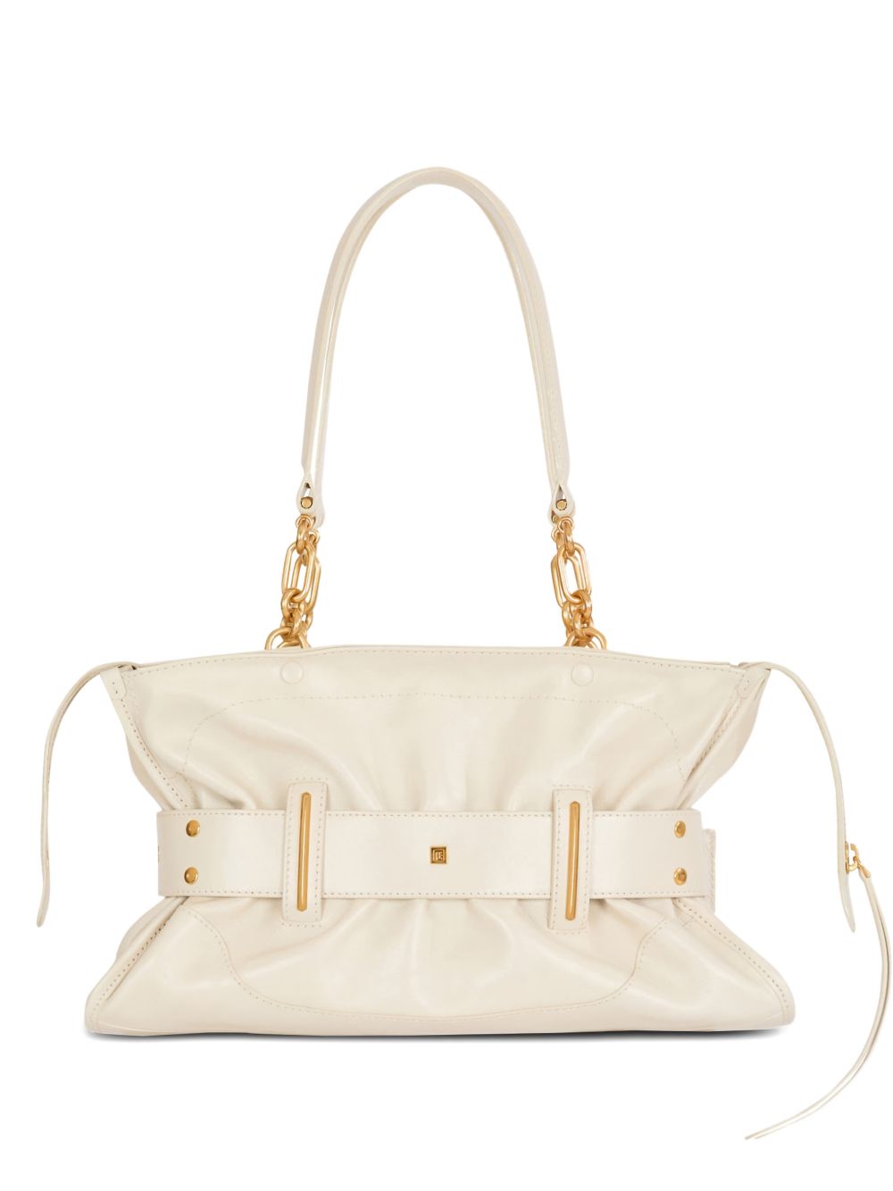 Top Handle Bag With Chain Detailing