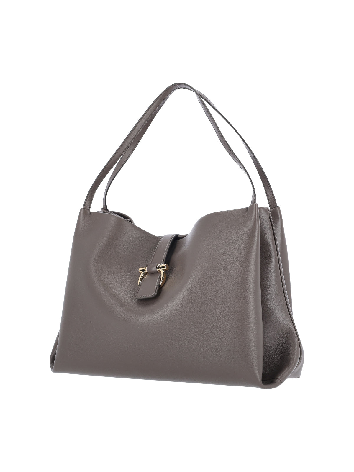 Grey Minimalist Bag With Elegant Structure