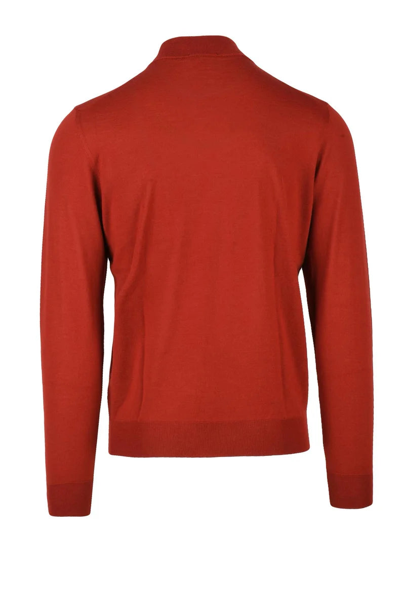 Merino Wool Turtleneck - Red