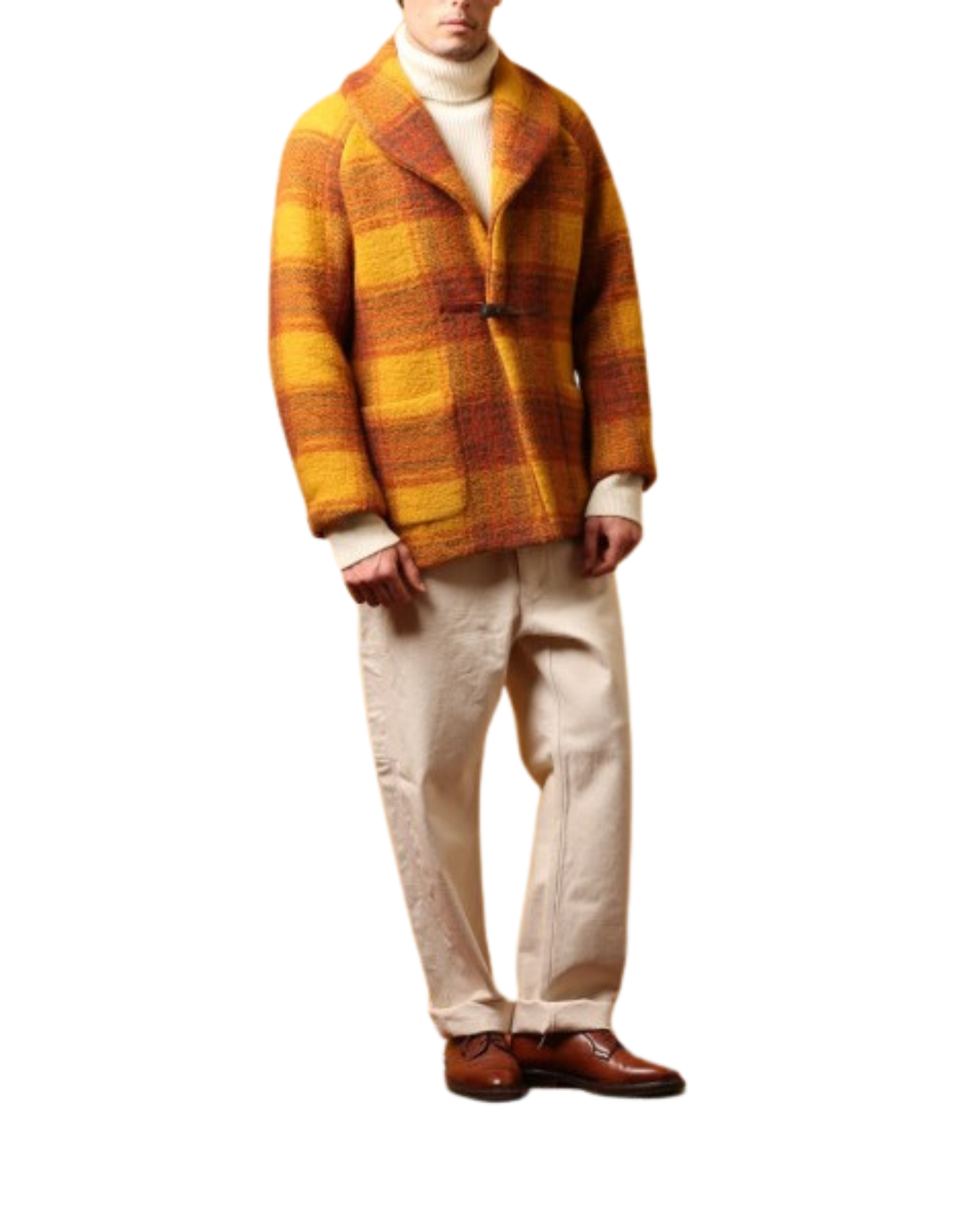 Checked Wool-Blend Jacket