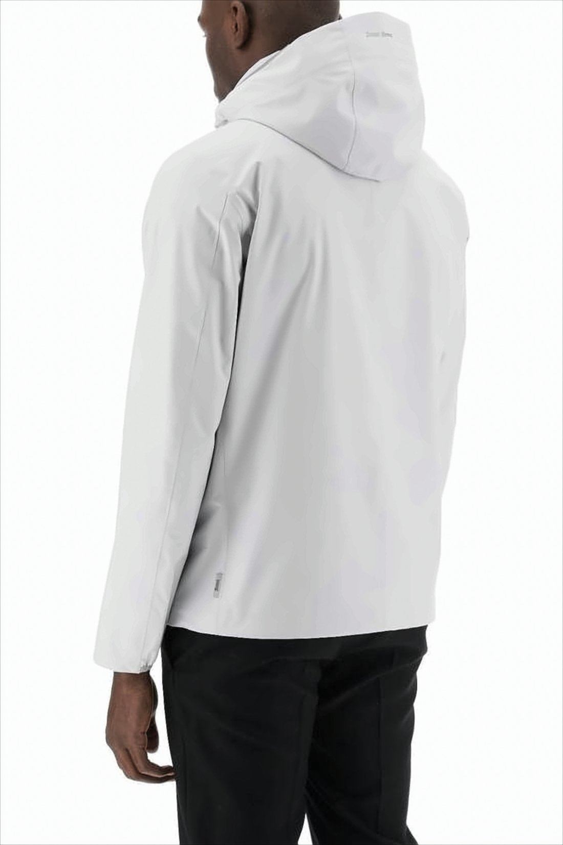 Minimalist White Jacket with Hood