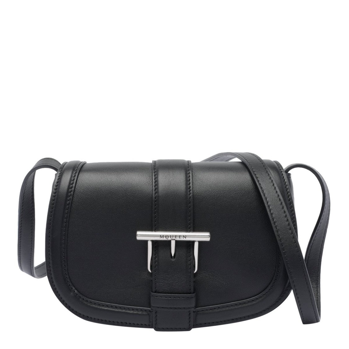 Structured Calfskin Shoulder Bag