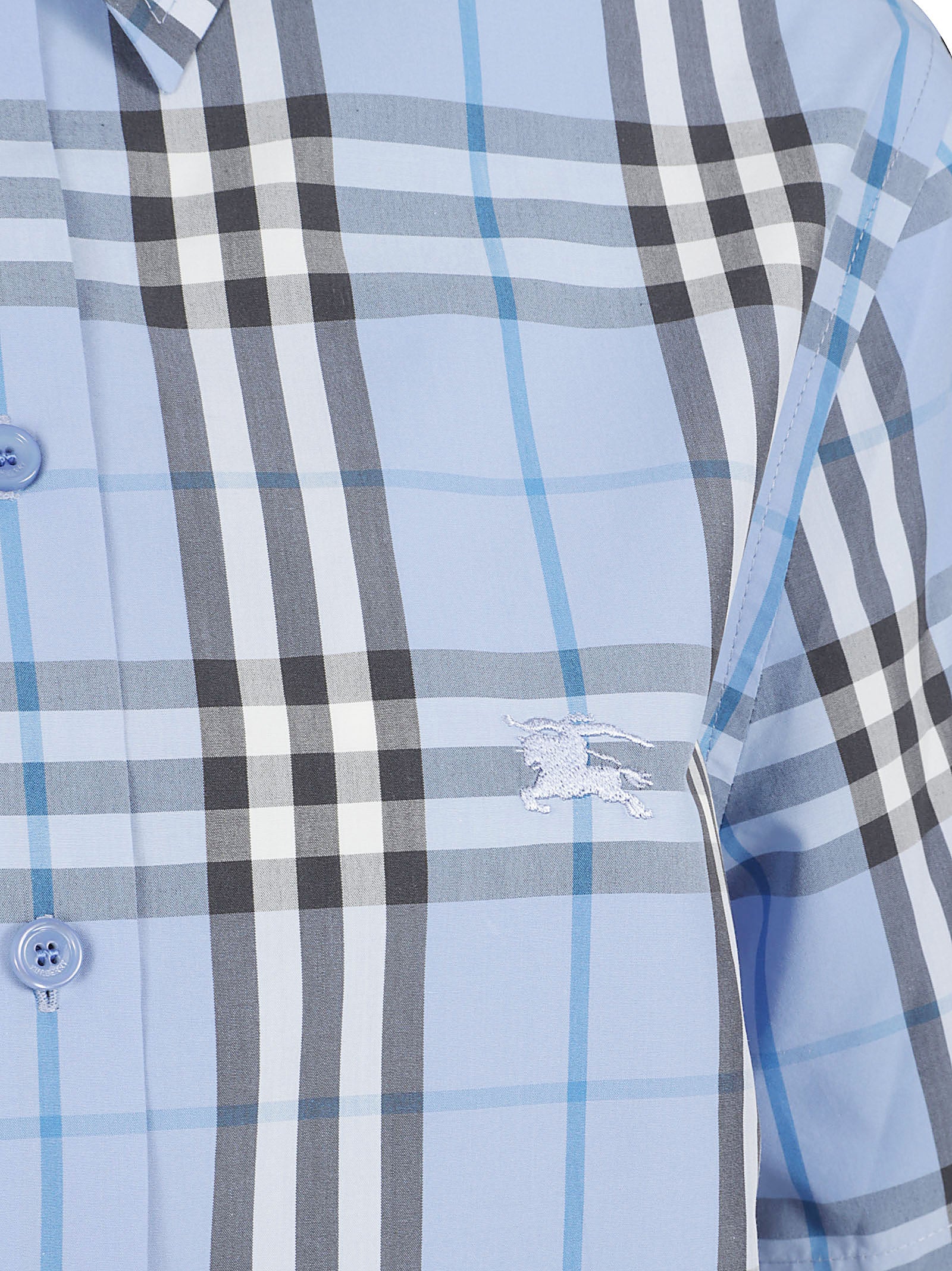 Cropped Shirt with Classic Check Pattern