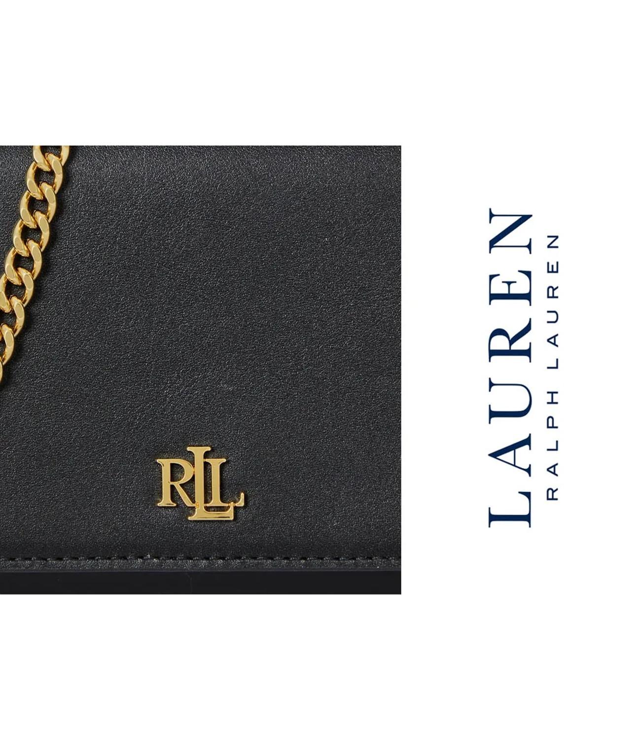 Black Leather Wallet on a Chain