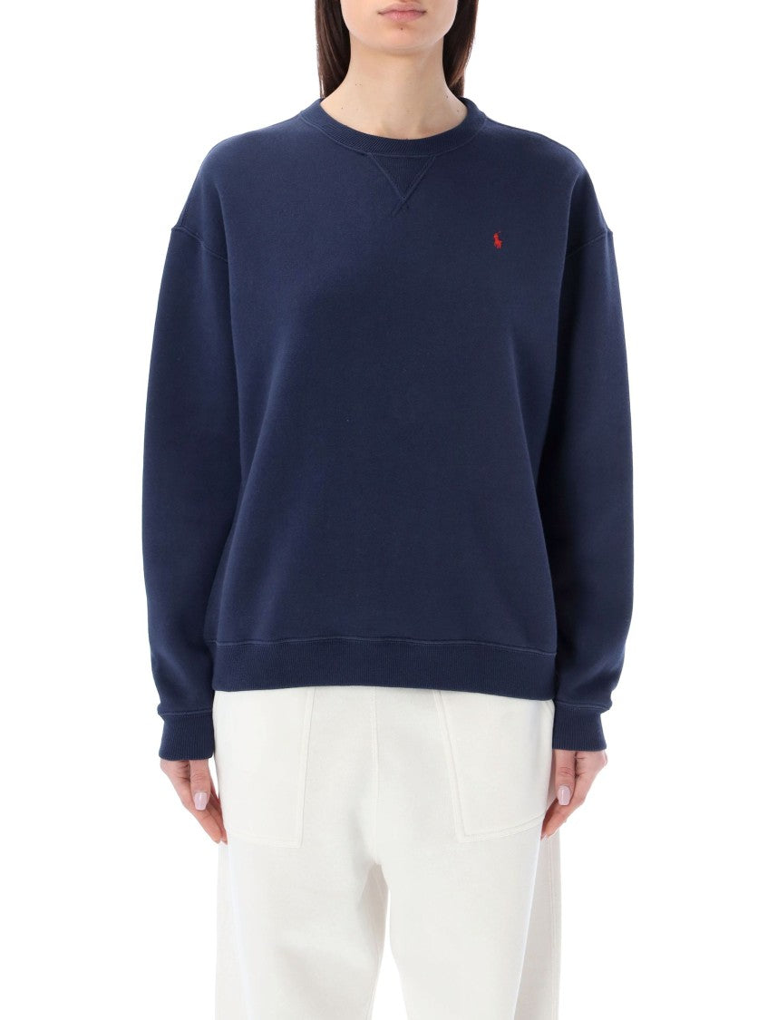Crewneck Sweatshirt With Signature Embroidery