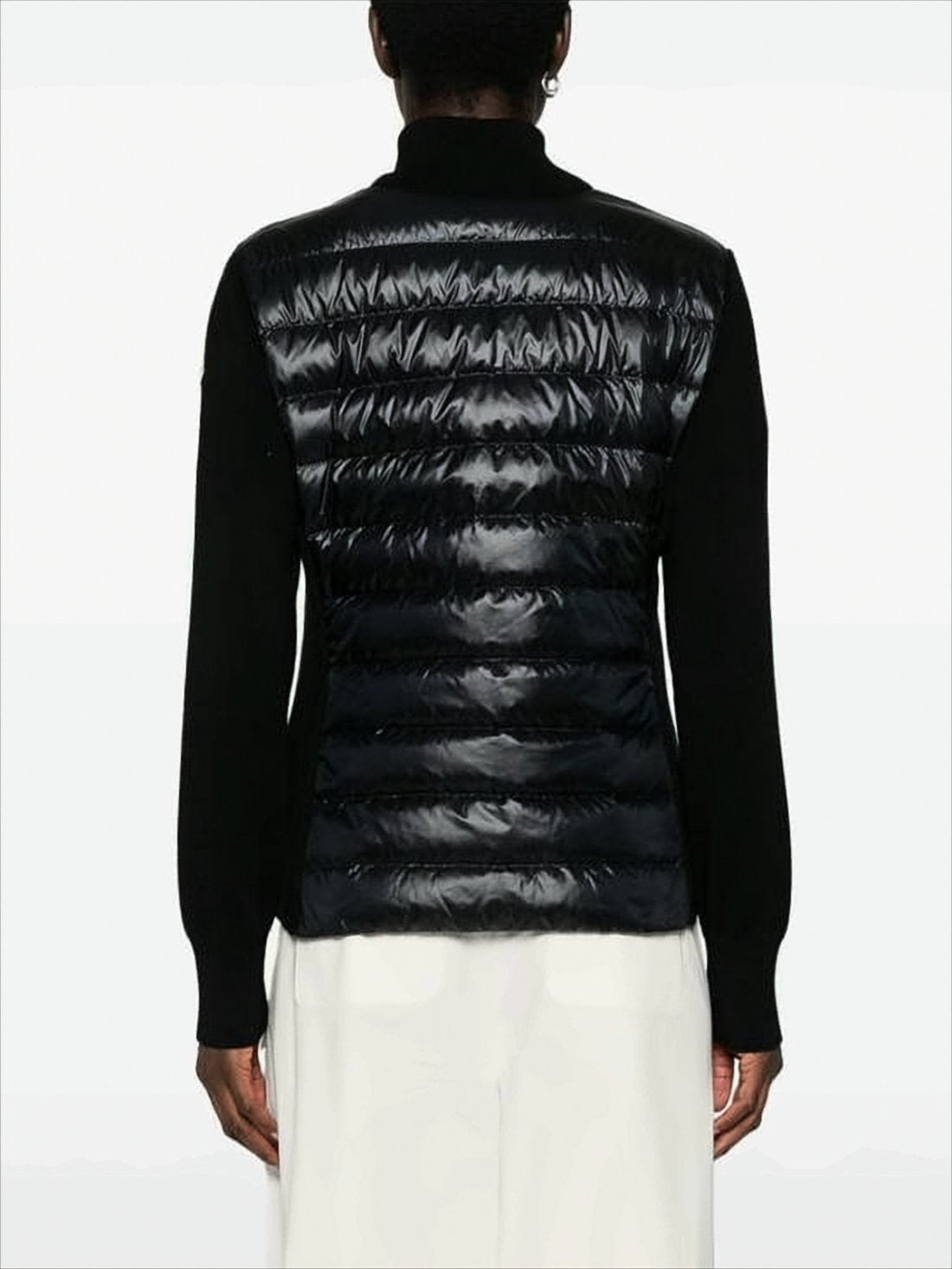 Quilted Cardigan With Sporty Elegance