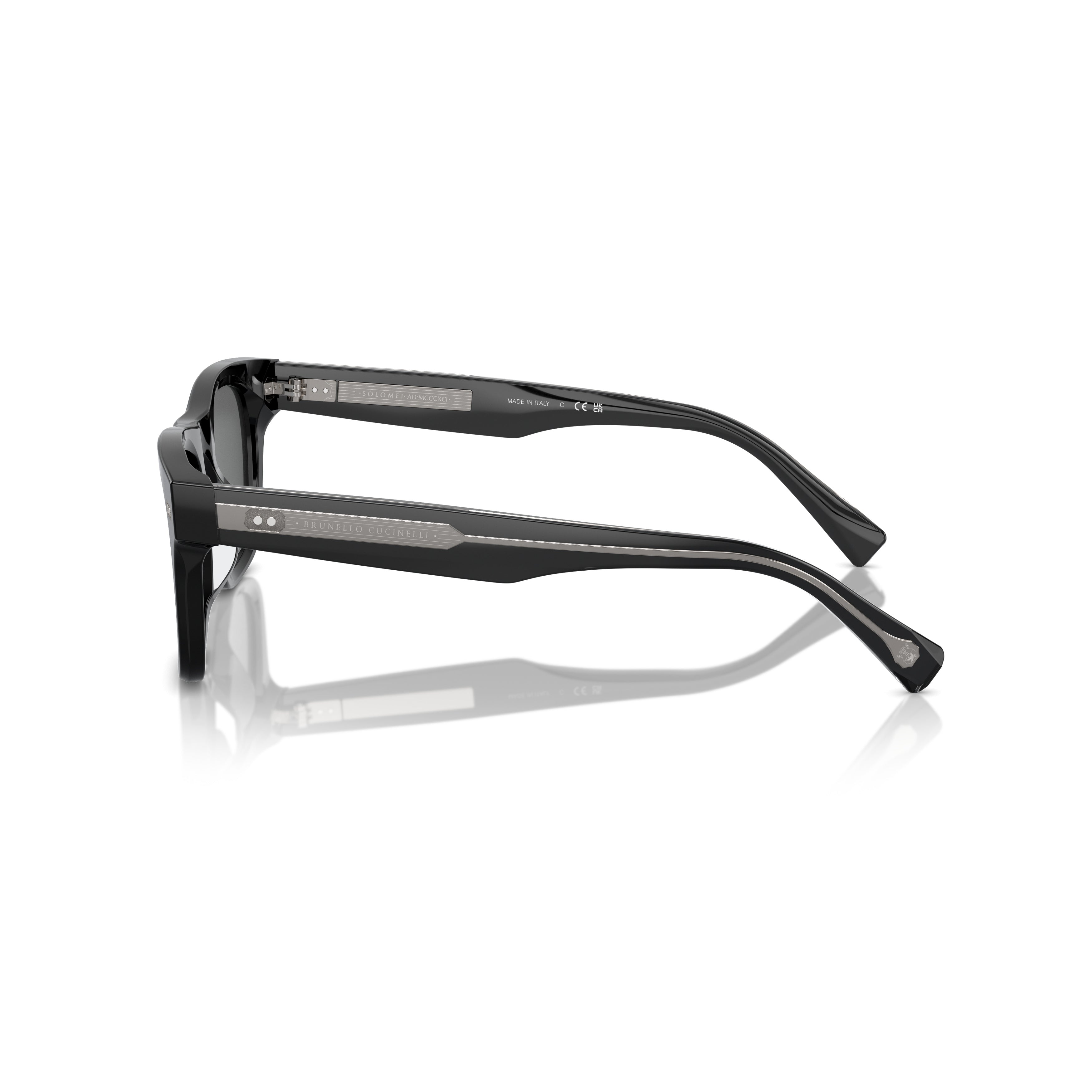 0bc4002s Rectangular Frame Sunglasses with Metallic Accent Detail