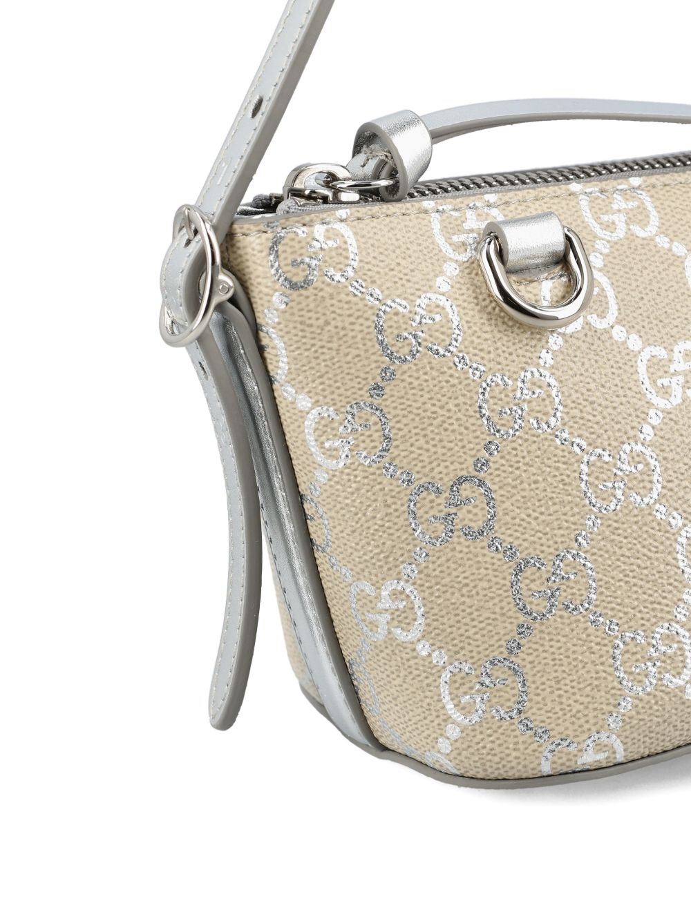 Rectangular Shoulder Bag With Subtle Monogram Pattern
