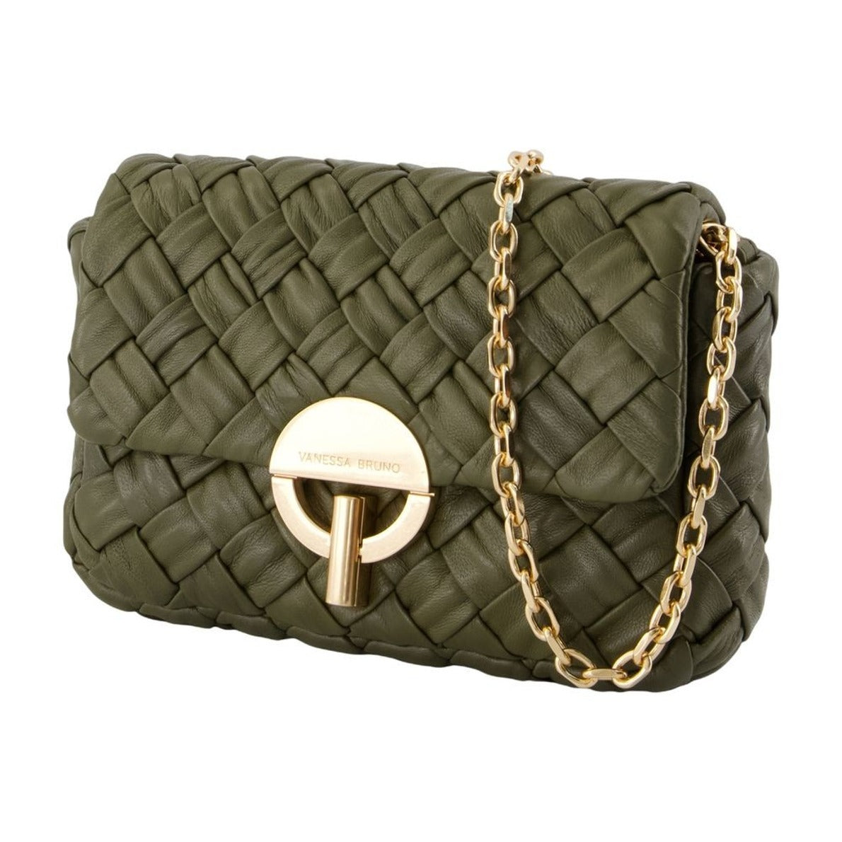 Nano Moon Shoulder Bag - Leather - Brown