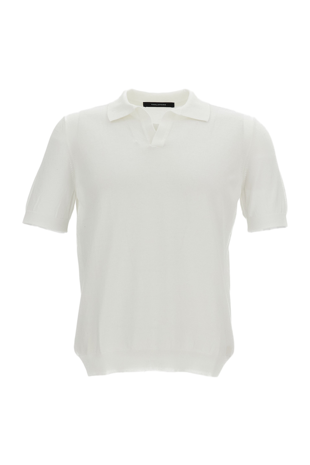 Keith White Silk Polo