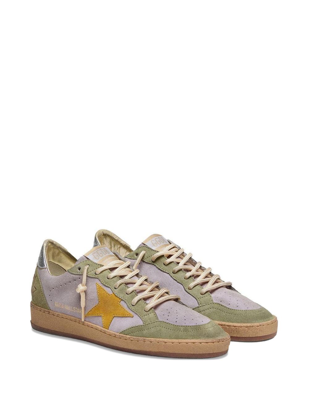 Low-Top Sneakers with Silk and Nylon Construction