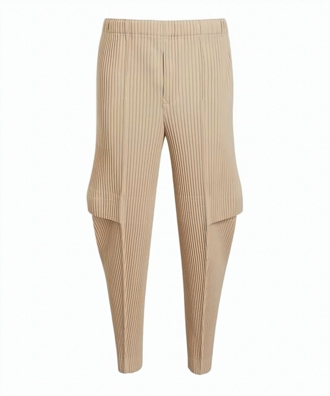 Architectural Pleated Pants with Tapered Fit