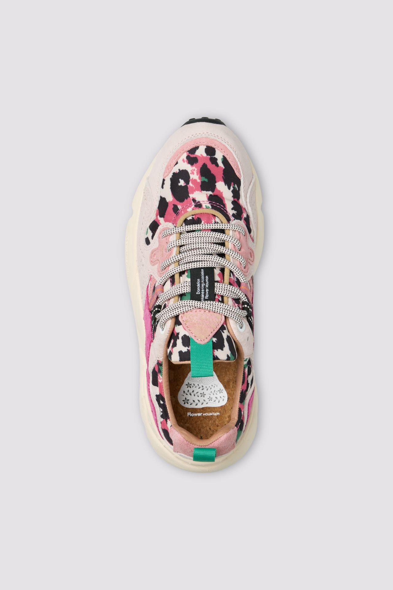 Dynamic Pink and Cream Suede Sneakers