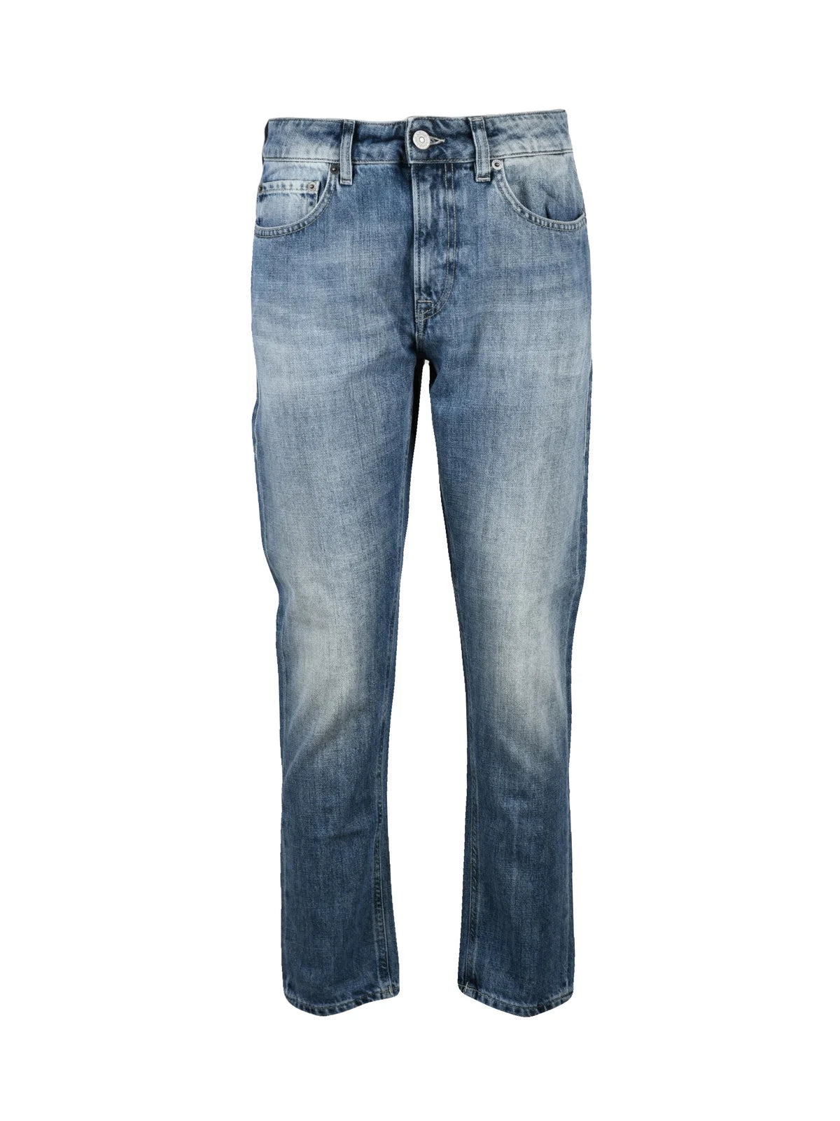 Blue Mila Carrot Fit Cotton Jeans