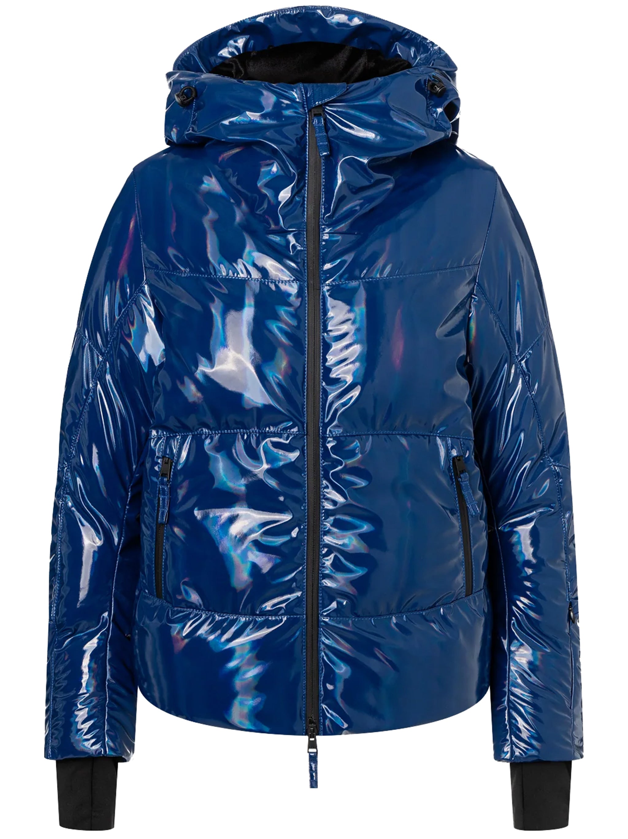 Blue Rosalia Iridescent Quilted Jacket