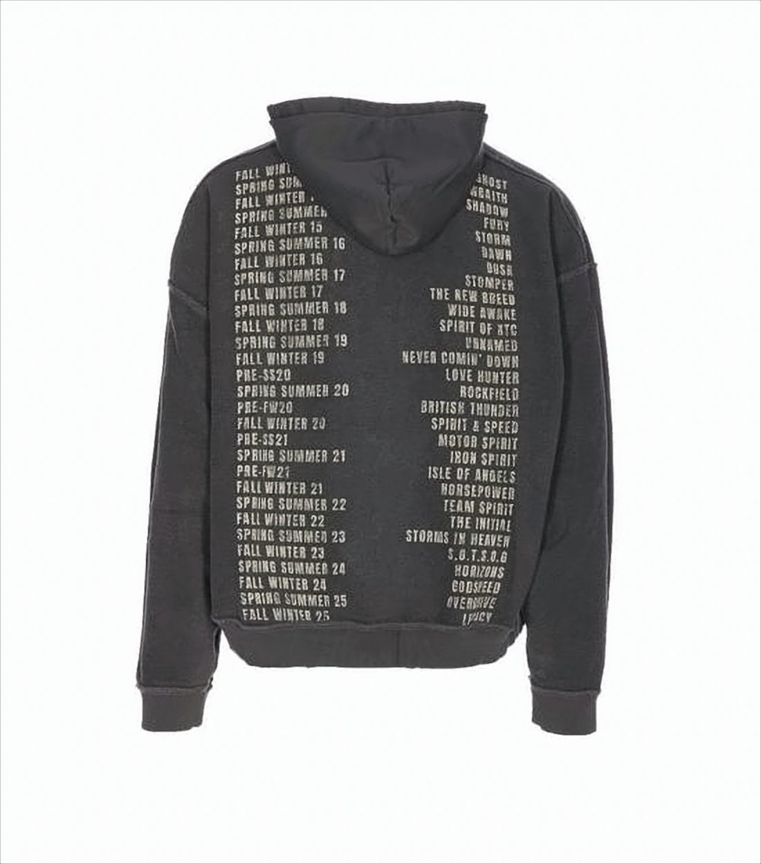 Statement Graphic Hoodie with Drawstring and Emblem