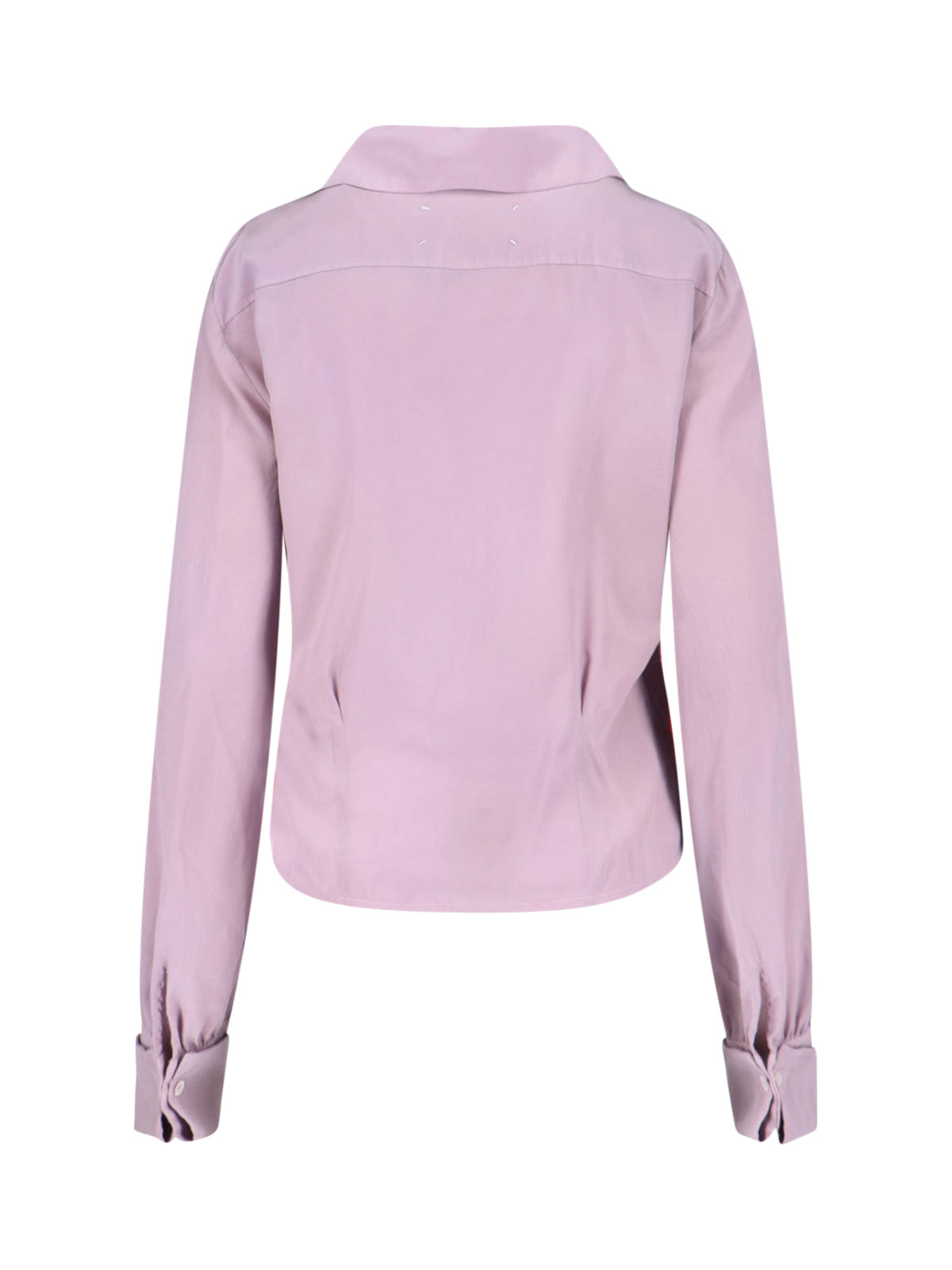 Tailored Pink Shirt With Classic Collar And Button-Down Front