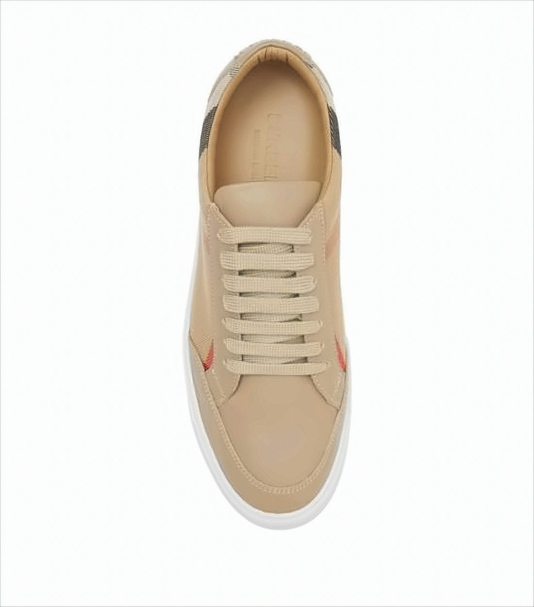 Low-Top Sneakers with Beige Base