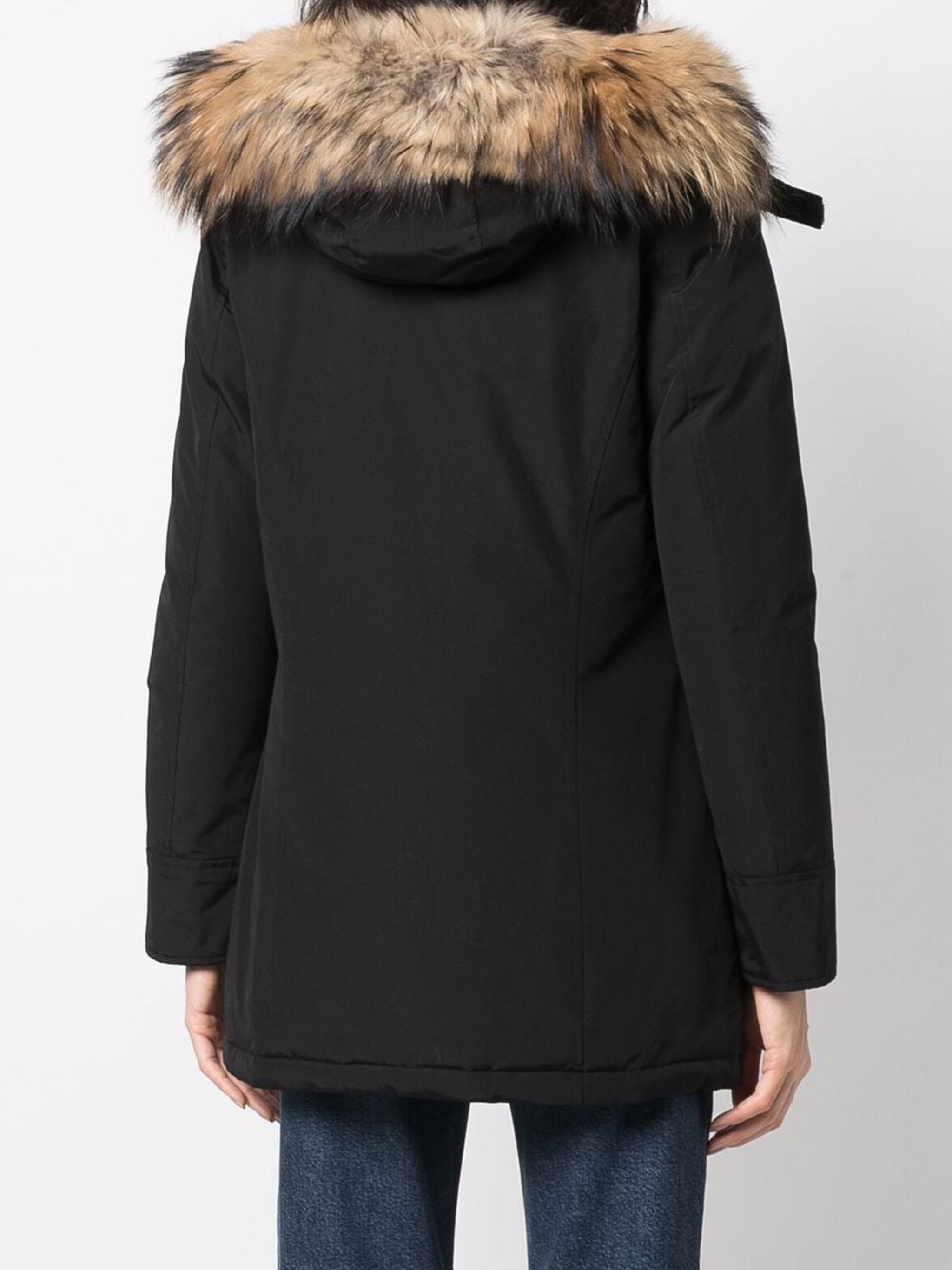 Black Arctic Raccoon Down Parka
