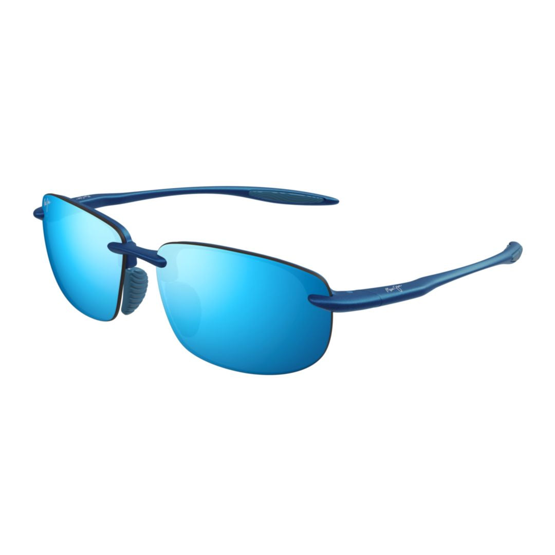 Hookipa Ultra Af Rimless Blue Mirrored Sunglasses with Adjustable Nose Pads