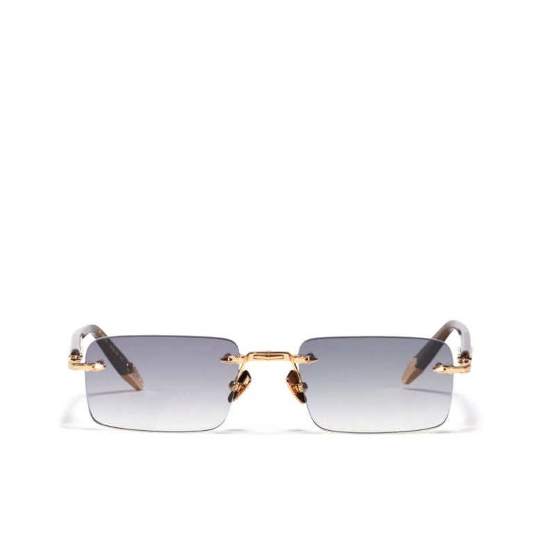 R01 Rimless Rectangular Sunglasses with Gradient Lenses