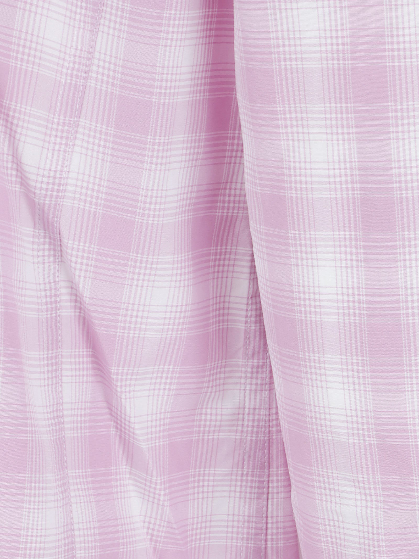 Check-Pattern Shirt with Chest Pockets