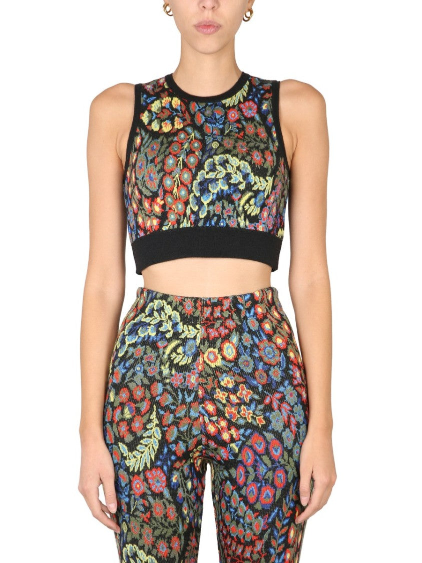 Jacquard Wool Blend Top And Leggings