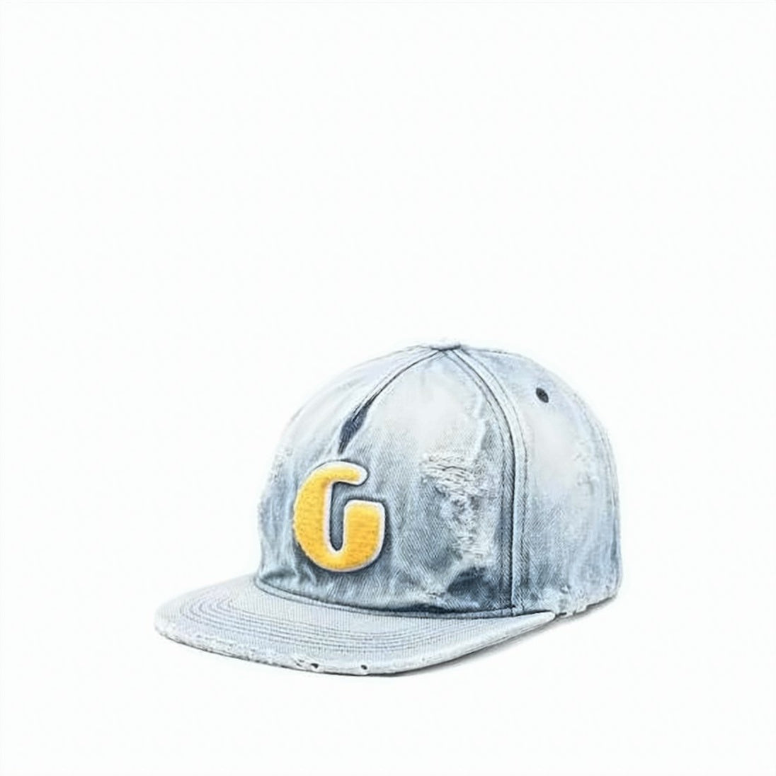 Distressed Denim Ball Cap