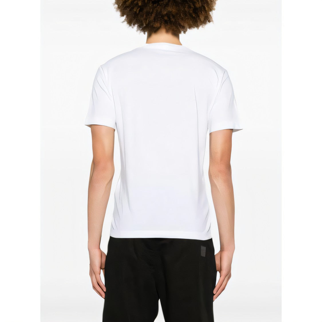 White Graphic Print Short-Sleeved T-Shirt