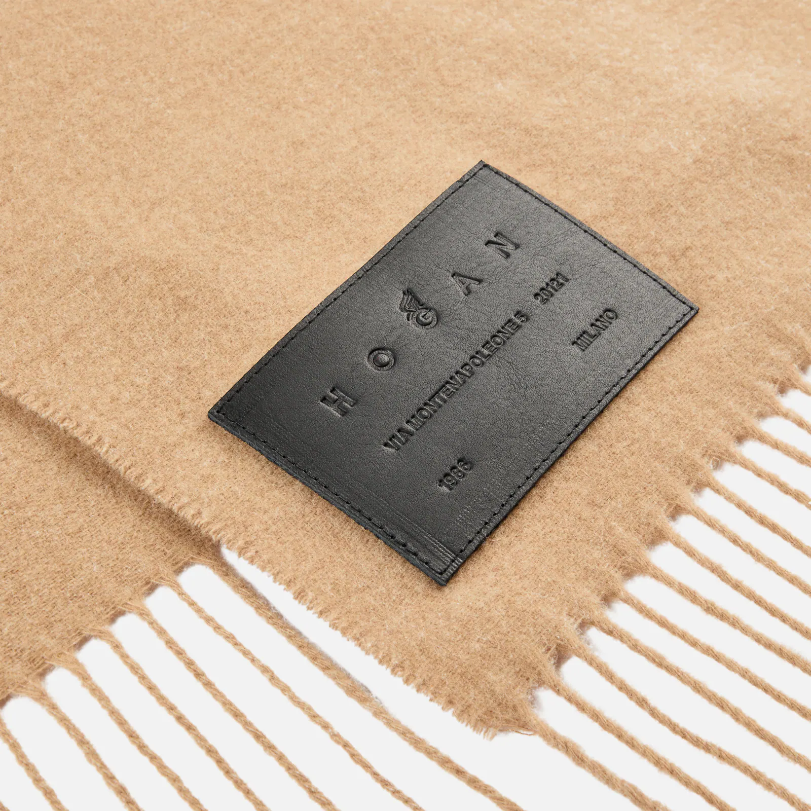 Fringed Brown Scarf Crafted