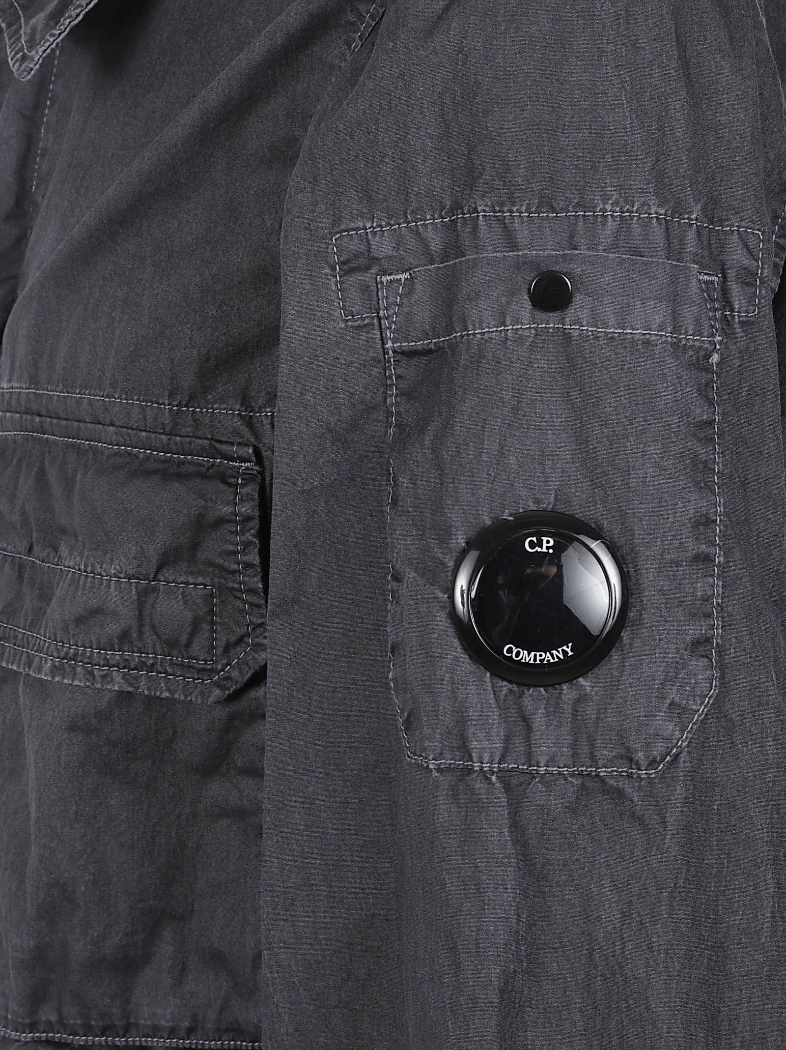 Structured Black Jacket with Utility Pockets